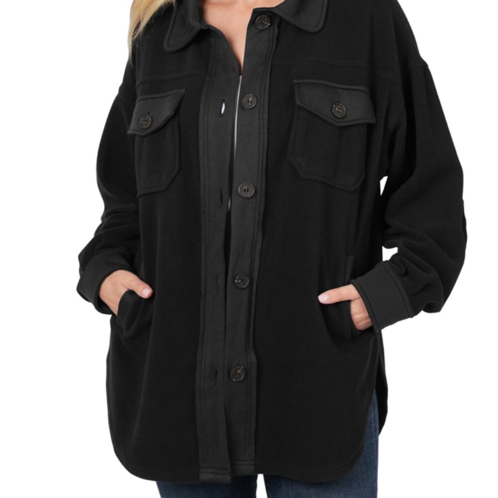 Elbow Patch Pocketed Shacket